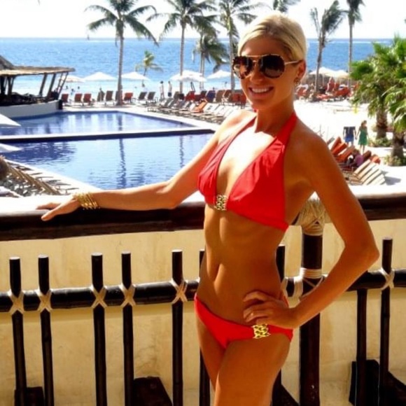 Milly Other - Milly Two-Piece Bikini Set - Orange w/ Gold Details - Like New - Wore 1x - Saks